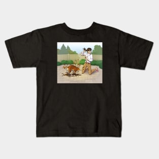 Pet Life - Muddy Dog Kids T-Shirt